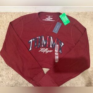 “New” Tommy Hilfiger Red Sweatshirt sizeL